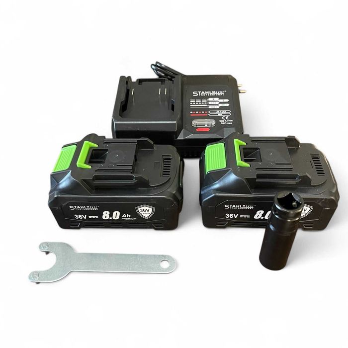 Акумулаторен ударен Гайковерт и Ъглошлайф 36V 8,0Ah StahlMayer