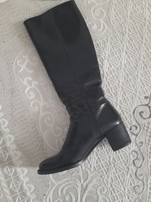 Продам сапоги кожаные