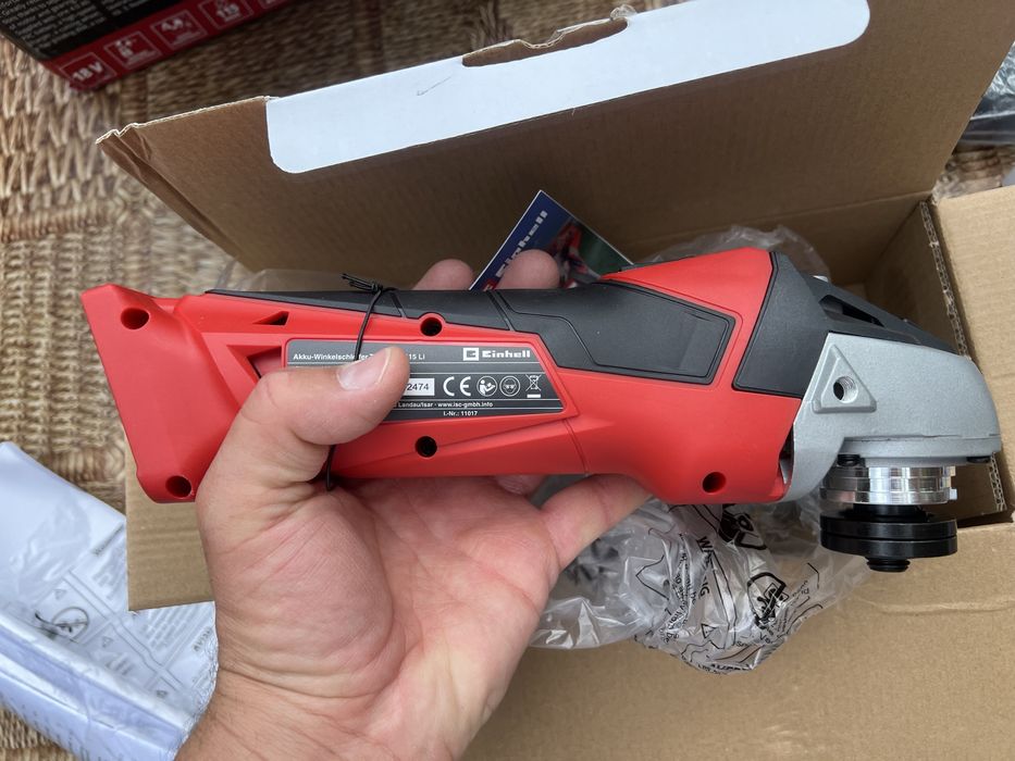 Акумулаторен ъглошлайф Einhell TE-AG 18/115 Li 4.0Ah