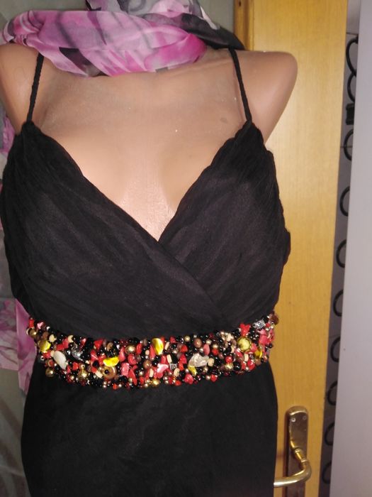 Rochie din mătase naturala, Guy Laroche, mărimea 46, purtata o singura