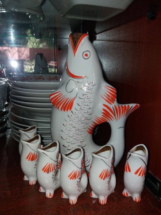 Графин "Рыба с рыбешками".