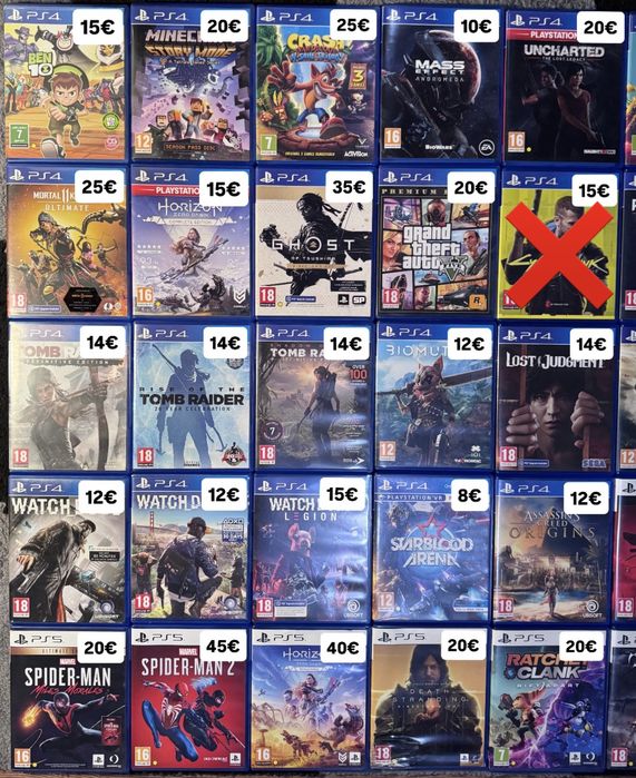 Игри за PS4 и PS5 / Лот игри за Playstation 4 и Playstation 5