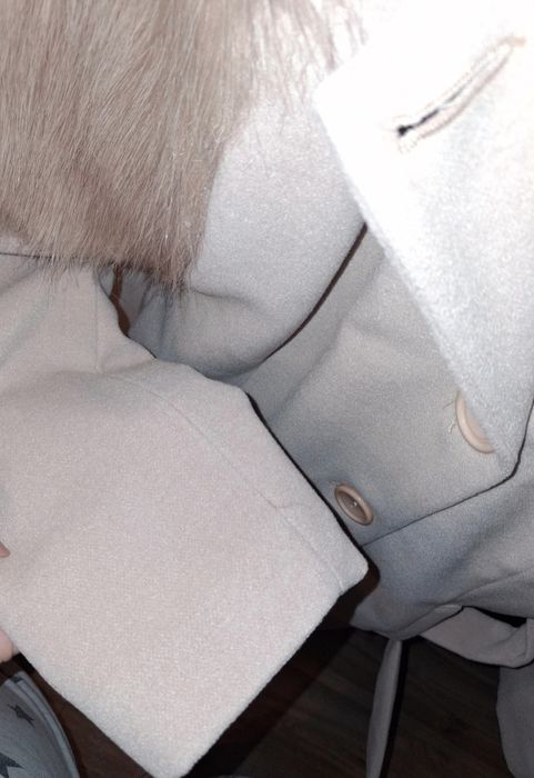 Palton damă roz pudră