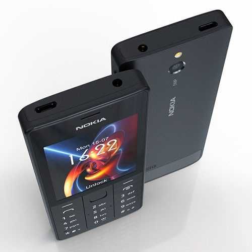 GSM Nokia 515 RM-953 Black телефон с копчета зарядно камера Нокиа кейс
