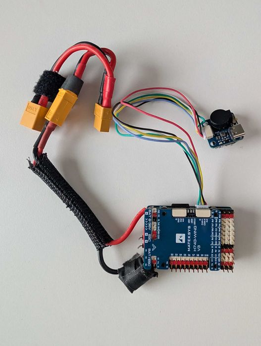 INAV/Pixhawk Long-Range: Mateksys H743-Wing V3, TBS RX, Cabluri DJI