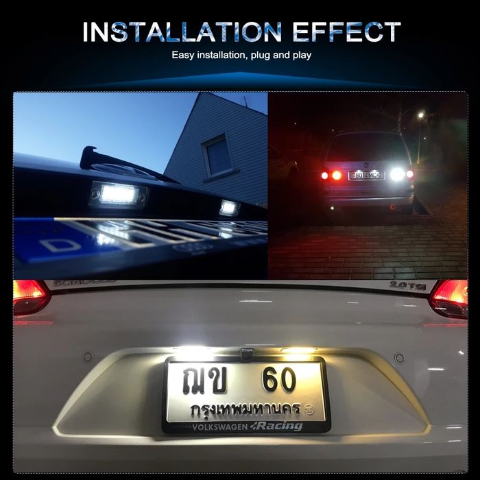 Lampa numar skoda octavia 2 fl, 3 canbus, fara eroare LED