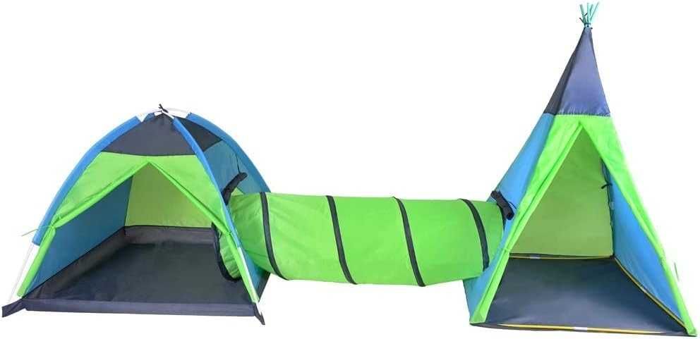 Детска двойна Палатка с тунел за игра 3в1 Палатка иглу Палатка Типи