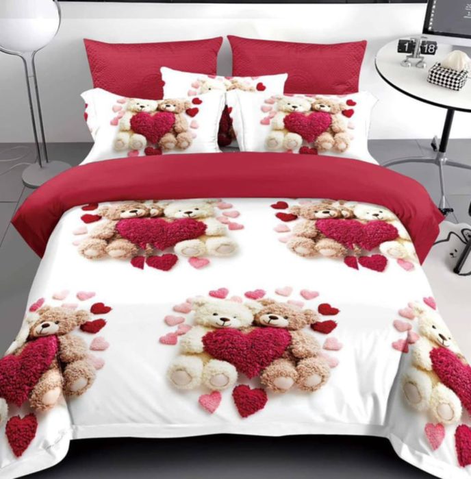 Lenjerie de pat finet 6 piese pentru pat dublu