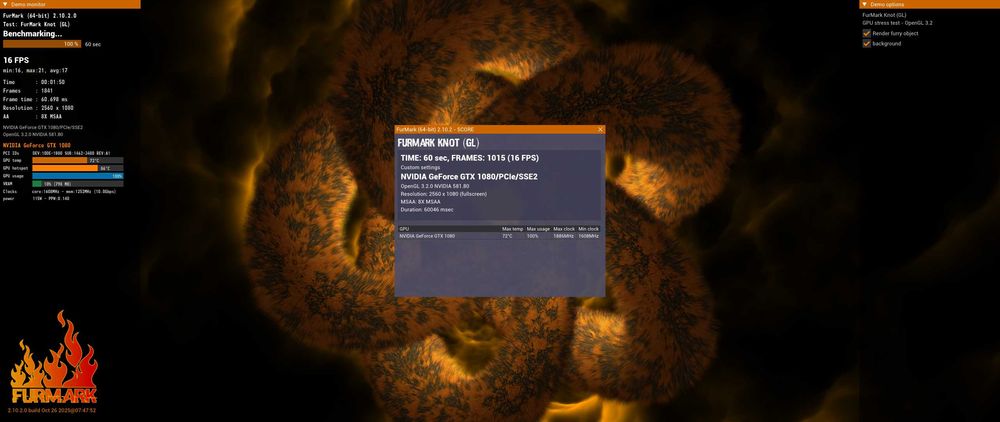 Calculator Desktop Gaming PC i7 7700, GTX 1080, 16GB, 1.2Tb SSD, 75Hz