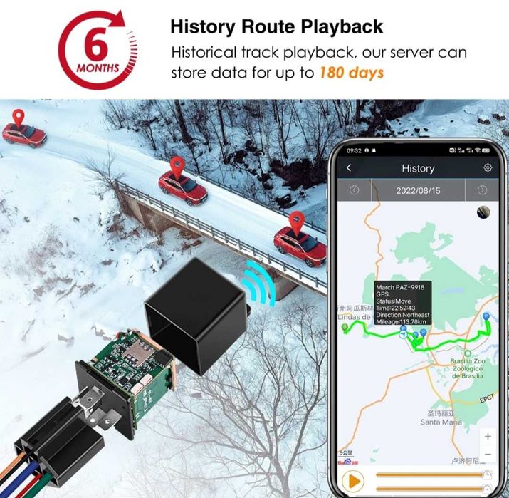 MINI  GPS  проследяващо устройство CJ720 във формата на автореле