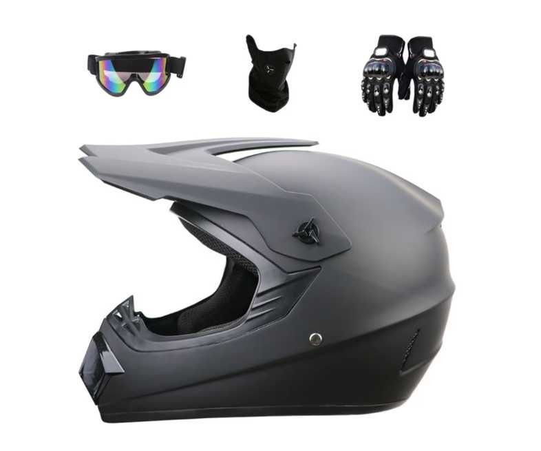 NOU! Casca moto, trotineta, cu ochelari, manusi, marimea S si M