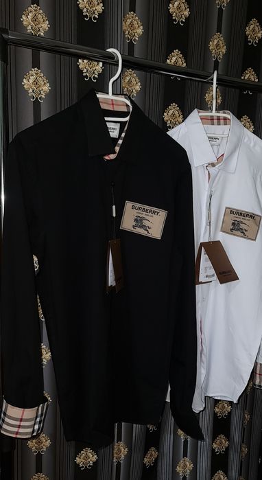 Camasa Burberry  / dsquared2 icon alb negru