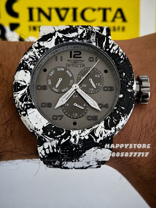 INVICTA Flux white/black 52 mm, Инвикта нов мъжки часовник