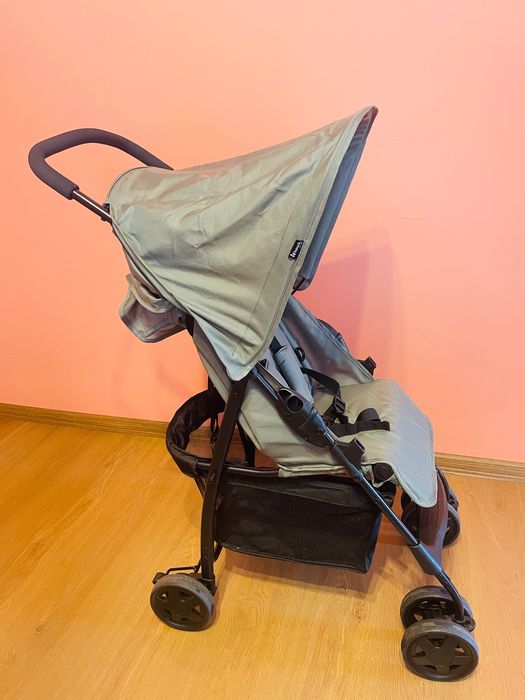 Hauck Buggy Sport Olive – лека сгъваема детска количка 5.9 кг с легнало положение, от раждане до 15 кг, голяма кошница за багаж