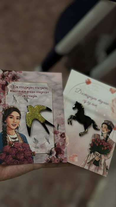 Этно брошь ручная работа