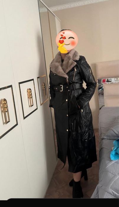 кожаная плащ миллионерша