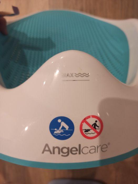 Мека подложка за къпане Angelcare - 0-6 месеца, синя