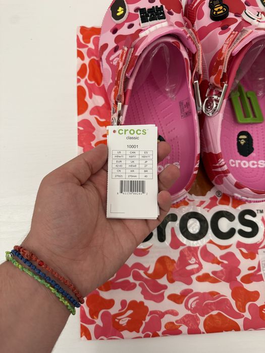 Crocs x Bape (Pink)