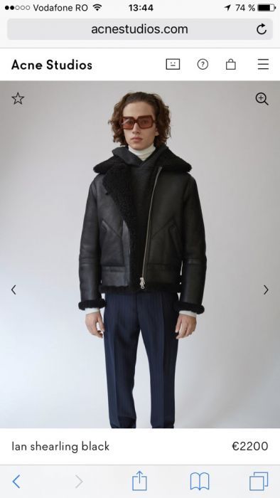 Geaca piele noua ACNE STUDIOS originala