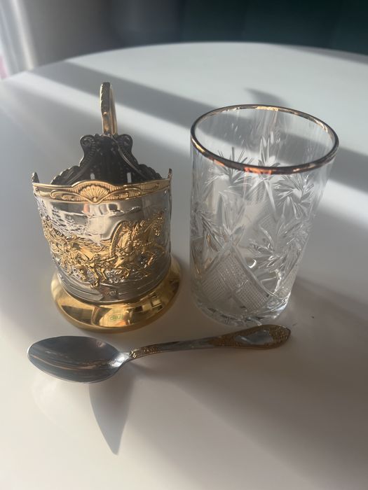 Подстаканник позолоченный