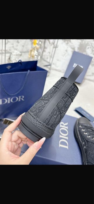 Dior – черни високи кецове
