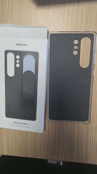 Husa protectie Samsung Standing Grip Case pt Galaxy S25 Ultra, Black