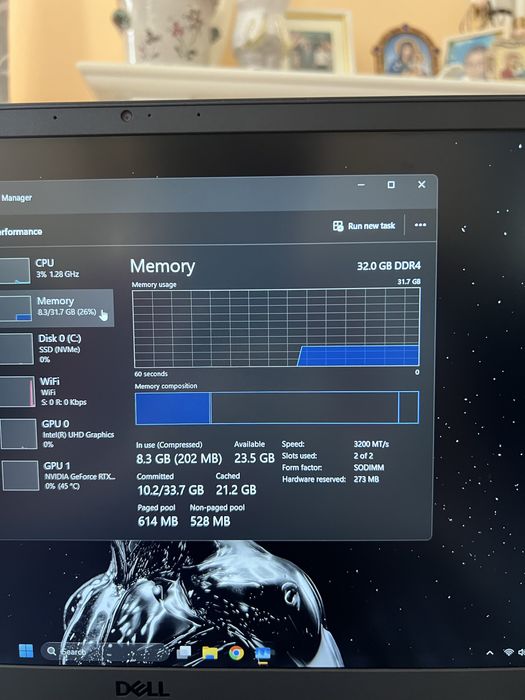 Laptop Gaming Dell G15 5511 | RTX 3050 | 32GB RAM | Ecran 120Hz