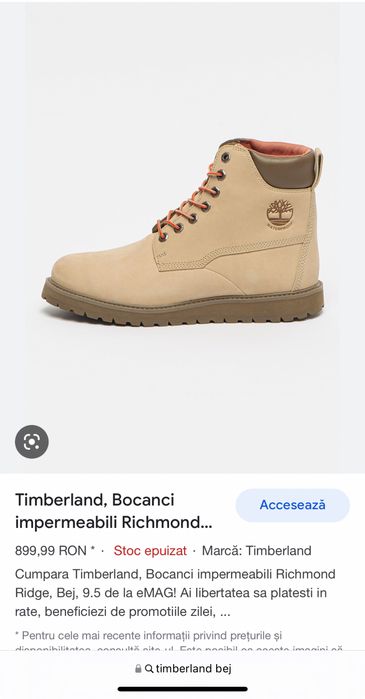 Bocanci timberland richmond bej 44