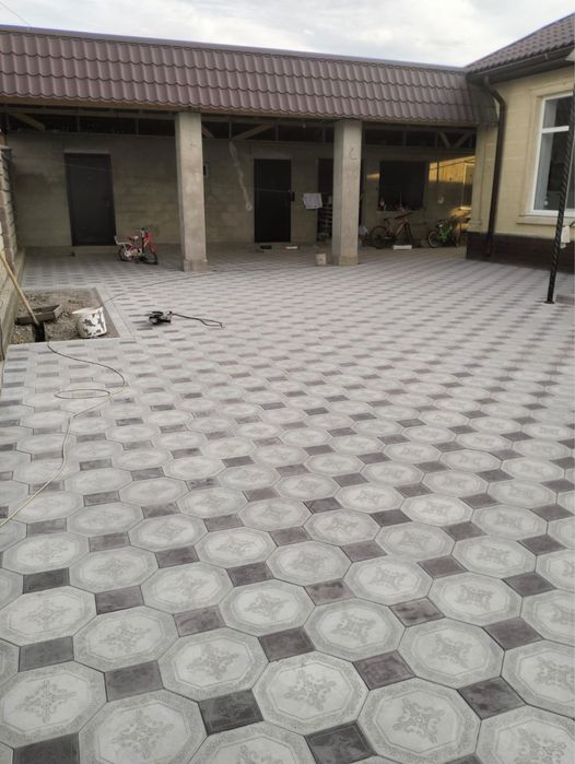 Укладка брусчатки