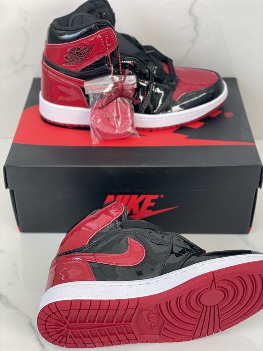 Air Jordan 1 High Bred Patent Retro Full Box Verificare Colet