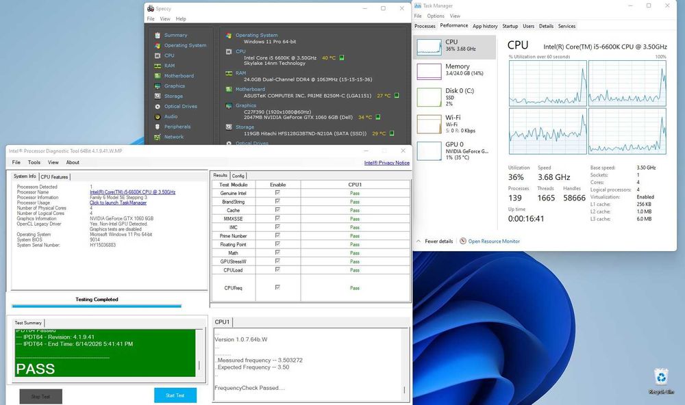 Procesor I5 6600K socket 1151 versiunea 1