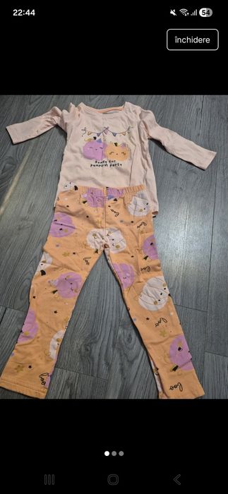 Set pentru fetite cu dovlecei marimea 110(4-5 )ani