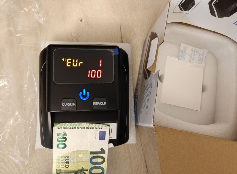Детектор за автентичност на банкноти EURO ЕВРО и USD ДОЛАР банкноти и др.