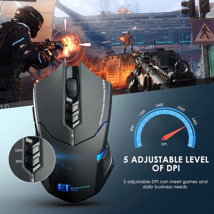 Професионална игрална оптична мишка ET TECH X-08 7 бутона