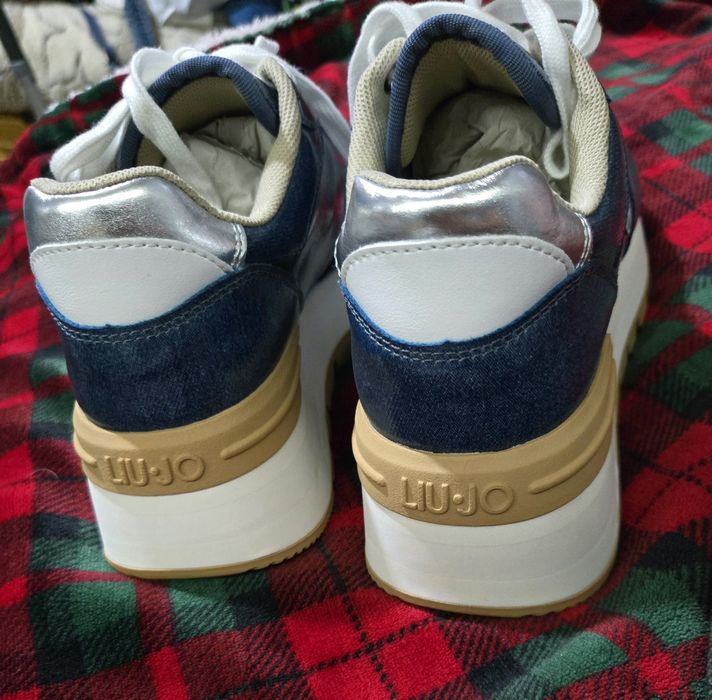 Liu jo amazing 32 denim оригинални дамски сникърси 38,5 номер нови