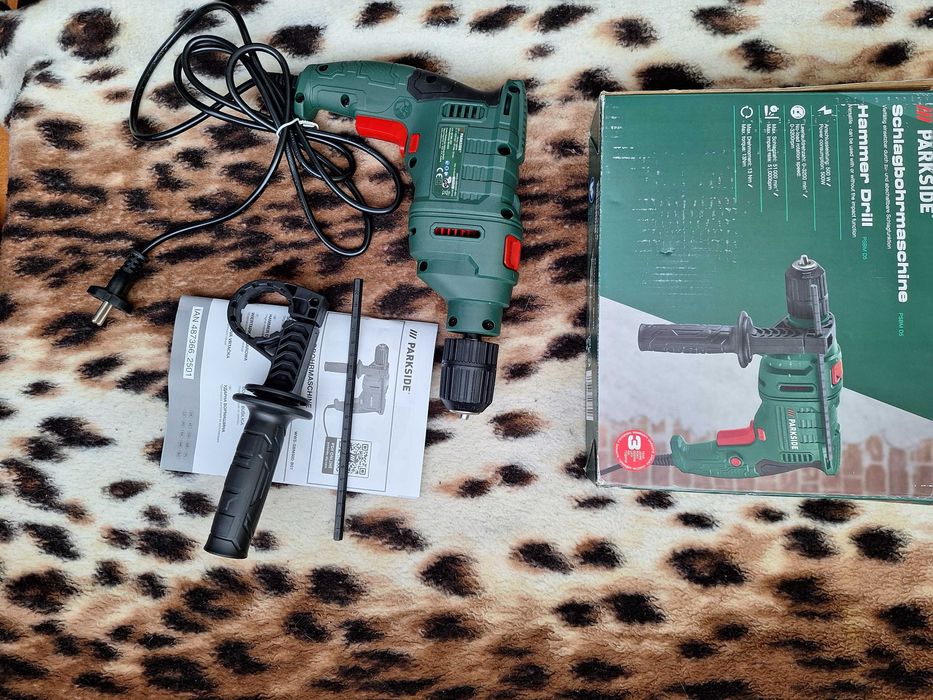 Bormasina  cu percutie, parkside, 220 v, turatie 3200,  49000 percutii