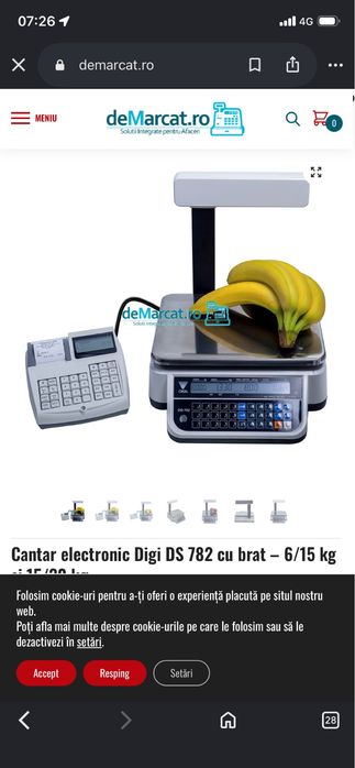Cantar electronic Digi DS 782 cu brat 6/15 kg