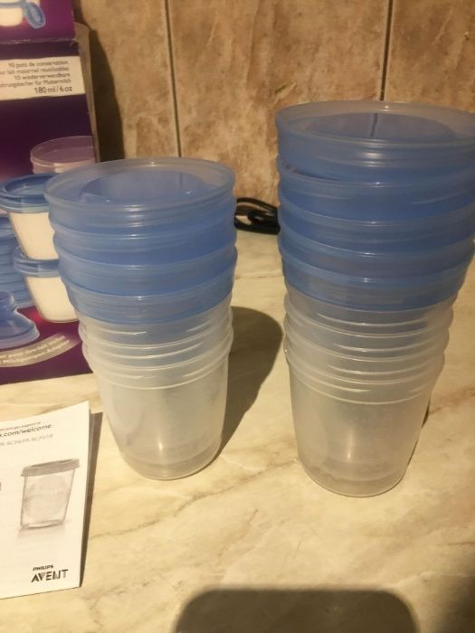 Recipient pastrare lapte matern Philips Avent , nou, set