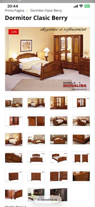 Dormitor complet Berry