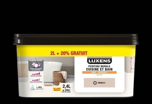 Боя “Luxens”акрилна интериорна, миеща, сатенена