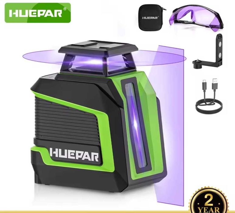 Violet light laser level Huepar