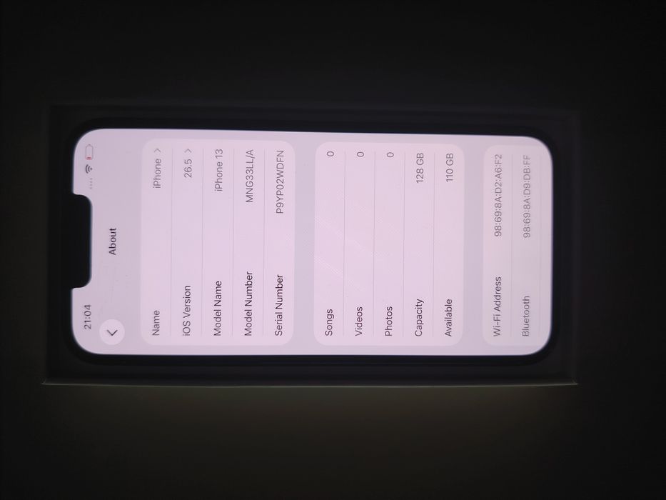 iPhone 13 128GB Verde • Full box • Sanatatea bateriei 80%