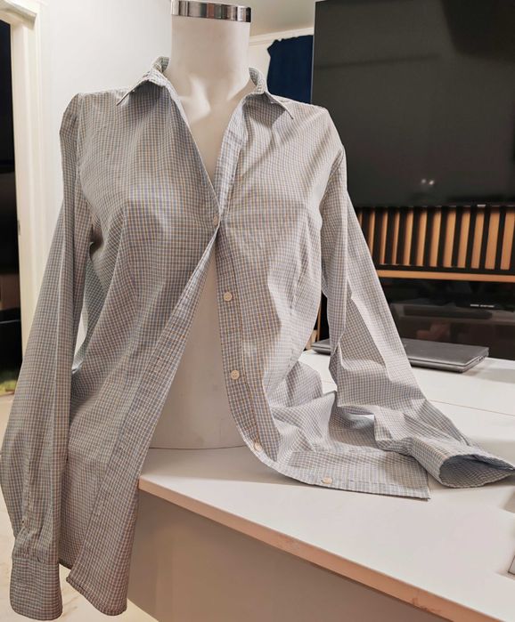 Cămașă regular fit in carouri mici tip gingham sau micro-check - H&M - Mărimea 44