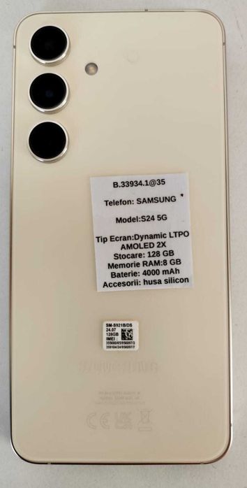 (AG 35)Telefon Samsung S24  5G b.33934 - 2000Lei Garantie 2ani!