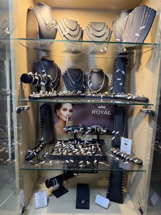 ROYAL: Bijuterii AUR 14K/Bratara, Lant, Inel Colier/Bijuterie 585 dama