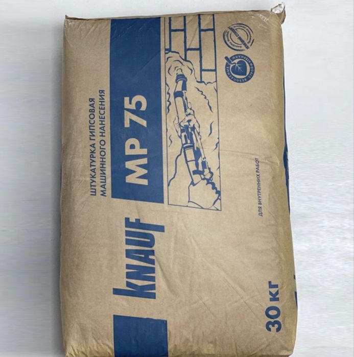 Knauf MP75, штукатурка, gipsli suvoq,