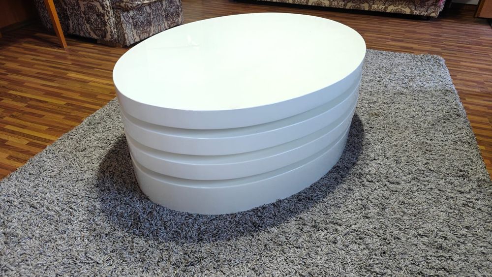 Măsuță de cafea Premium – Design Modern, Rotativă (3 Niveluri)