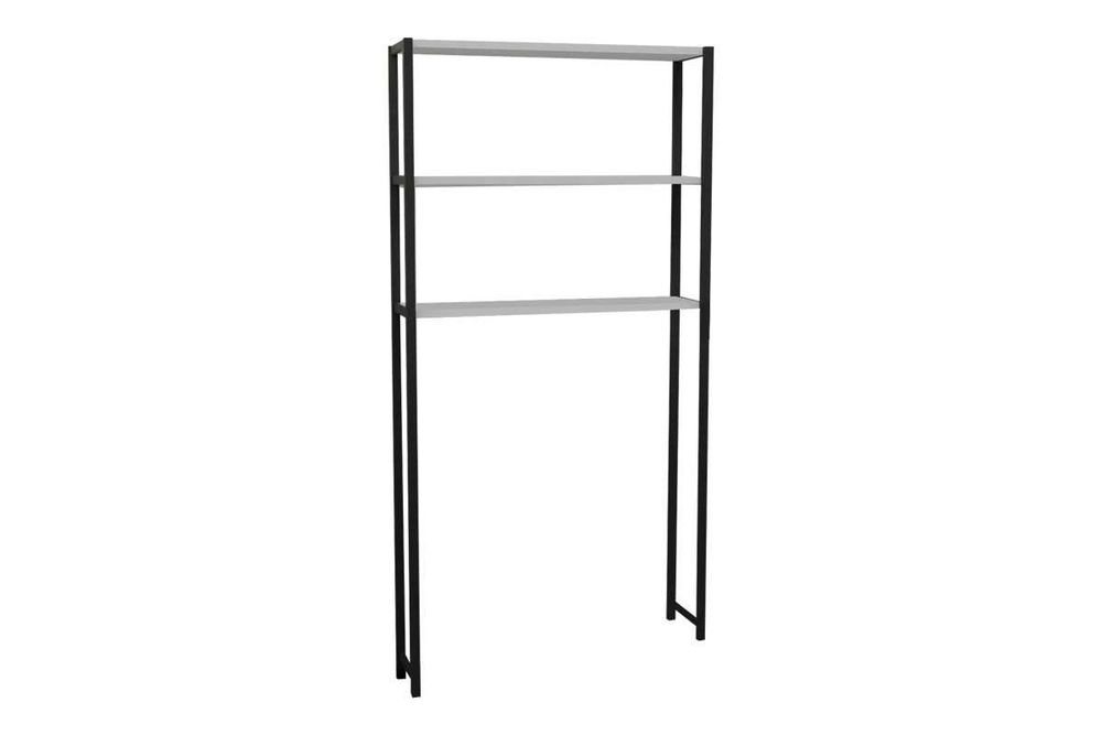 Етажерка за баня Puzzle-home Bothy, Метална рамка и Меланин, 70x21x150