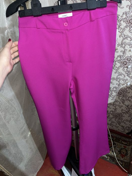 Розовые Брюки Клёш от колена