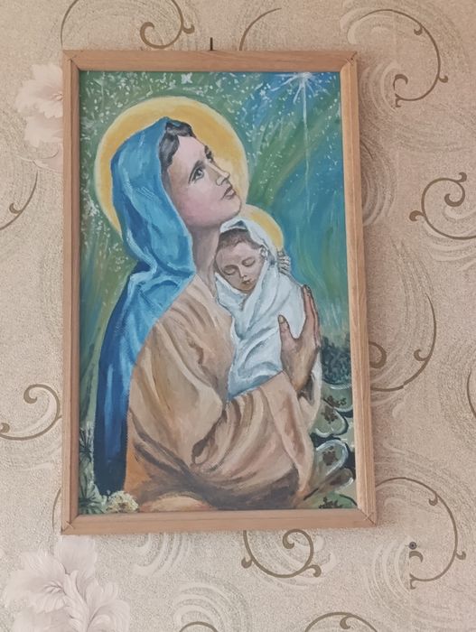 Картина маслом на фонере